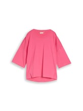 Non sélectionné, T-shirt Boxy Fit en coton par Tom Tailor, rose