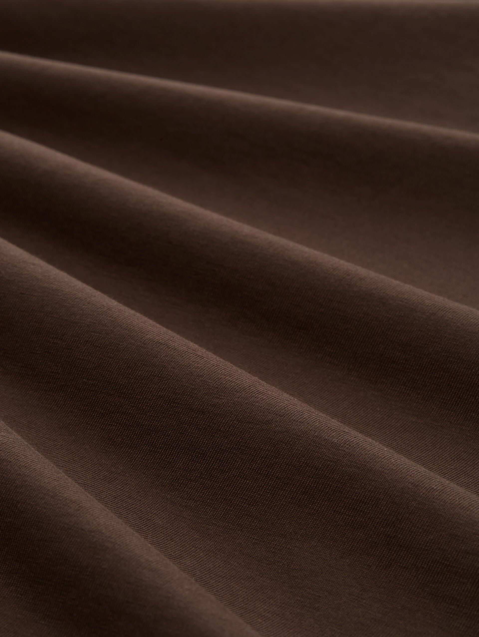 T-shirt met boxy fit en print - cool dark brown - Materiaalweergave