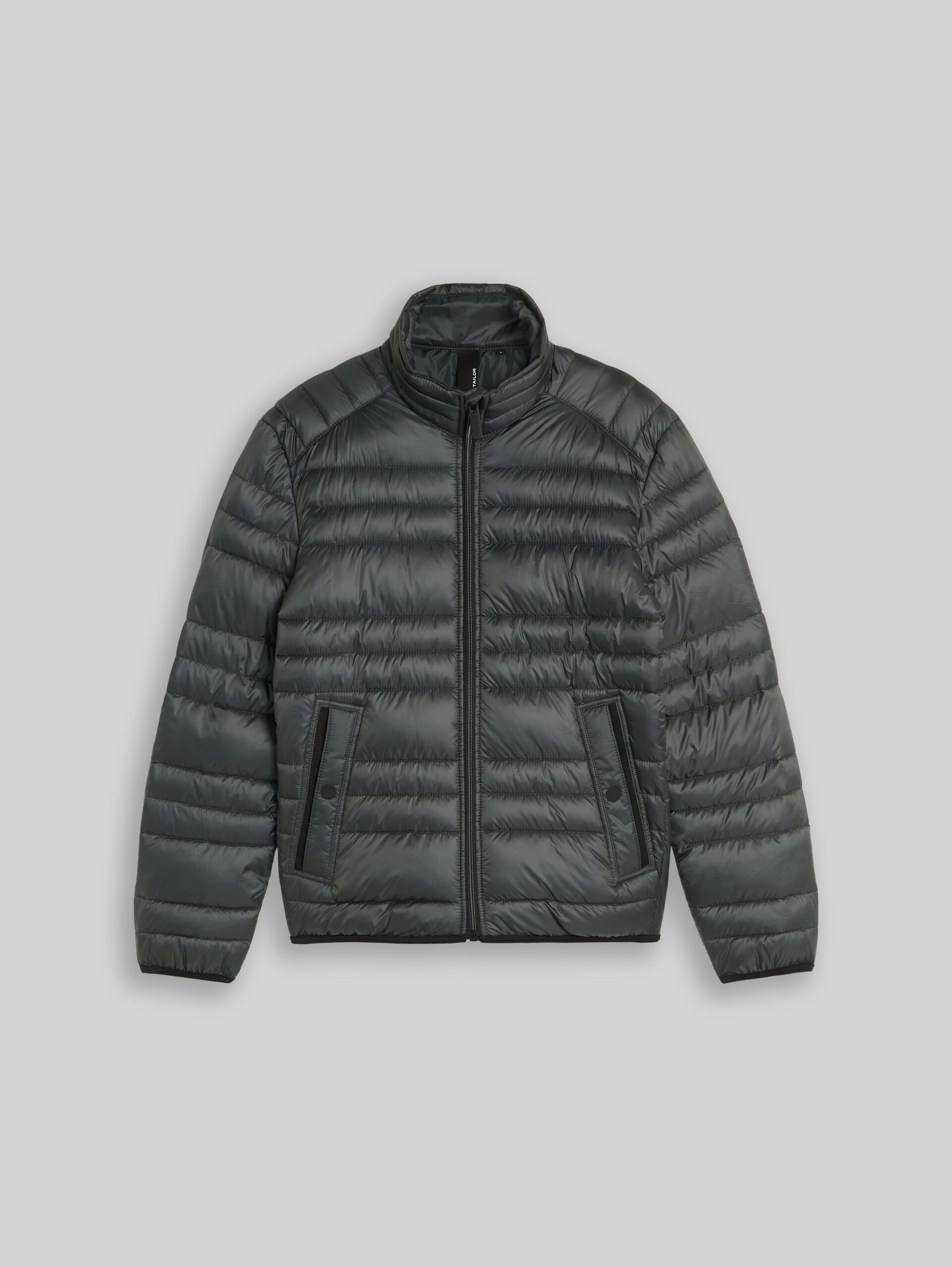 Lightweight Steppjacke mit Stehkragen - Darkest Olive - Vorder-Produkt-Ansicht