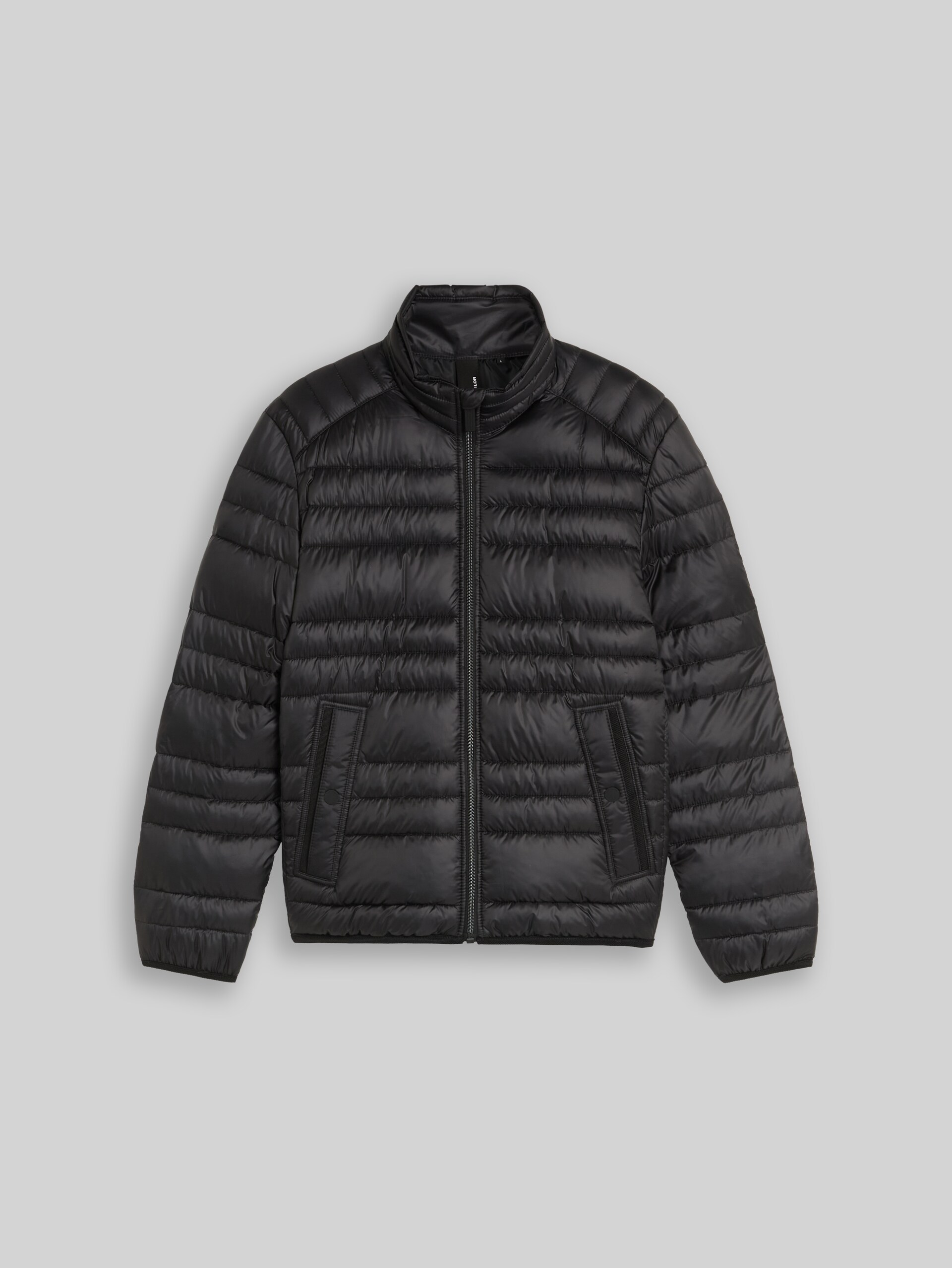 Lightweight Steppjacke mit Stehkragen - Black - Vorder-Produkt-Ansicht