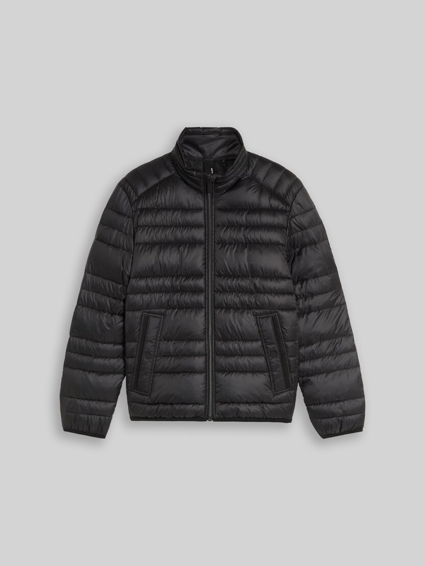 Veste matelassée légère à col montant par Men, Black