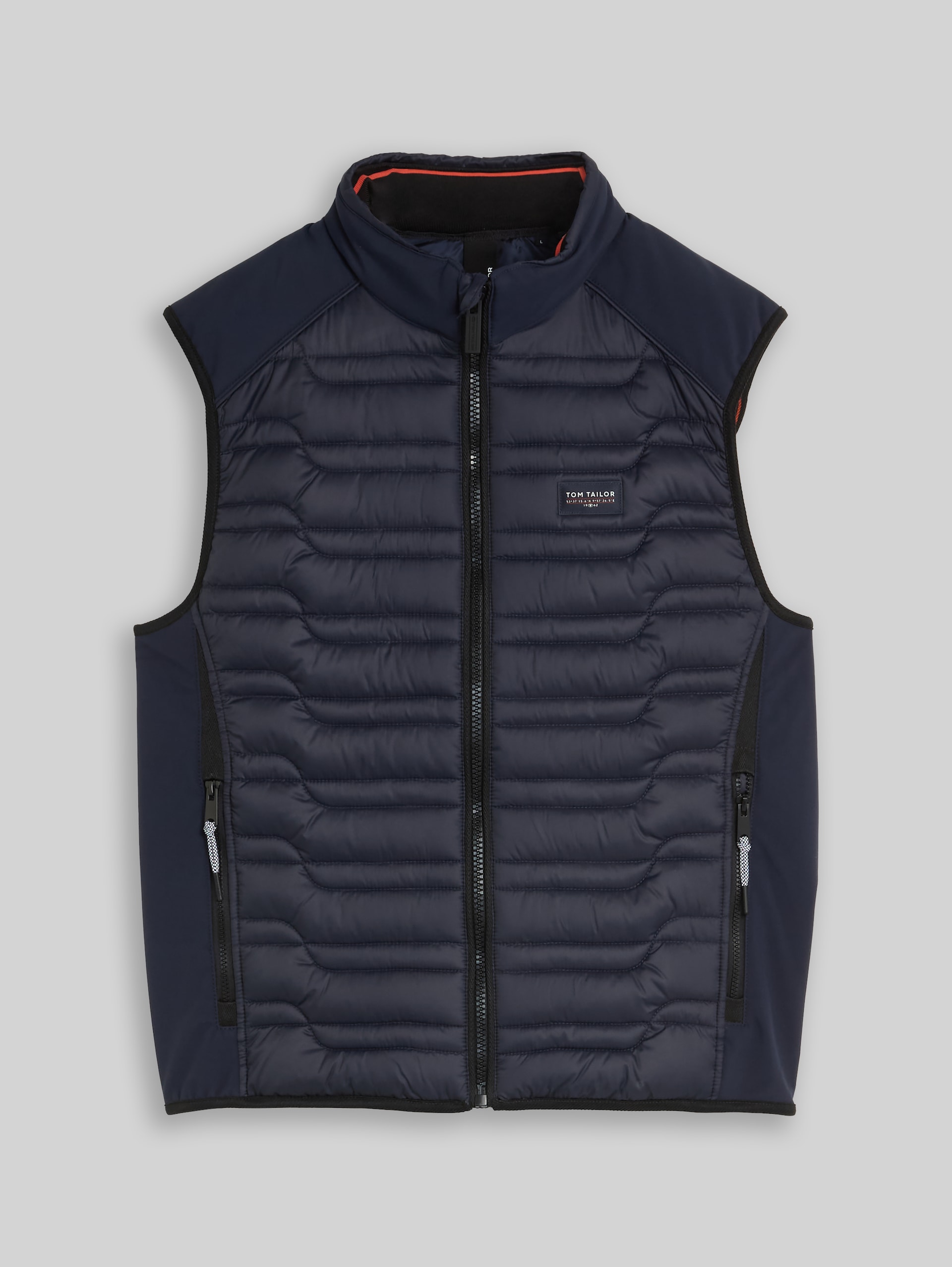 Hybrid Steppweste mit Stehkragen - sky captain blue - Vorder-Produkt-Ansicht