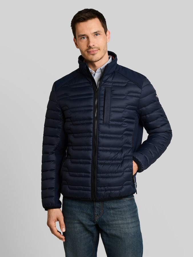 Lightweight Hybrid Steppjacke mit Stehkragen von Men, sky captain blue