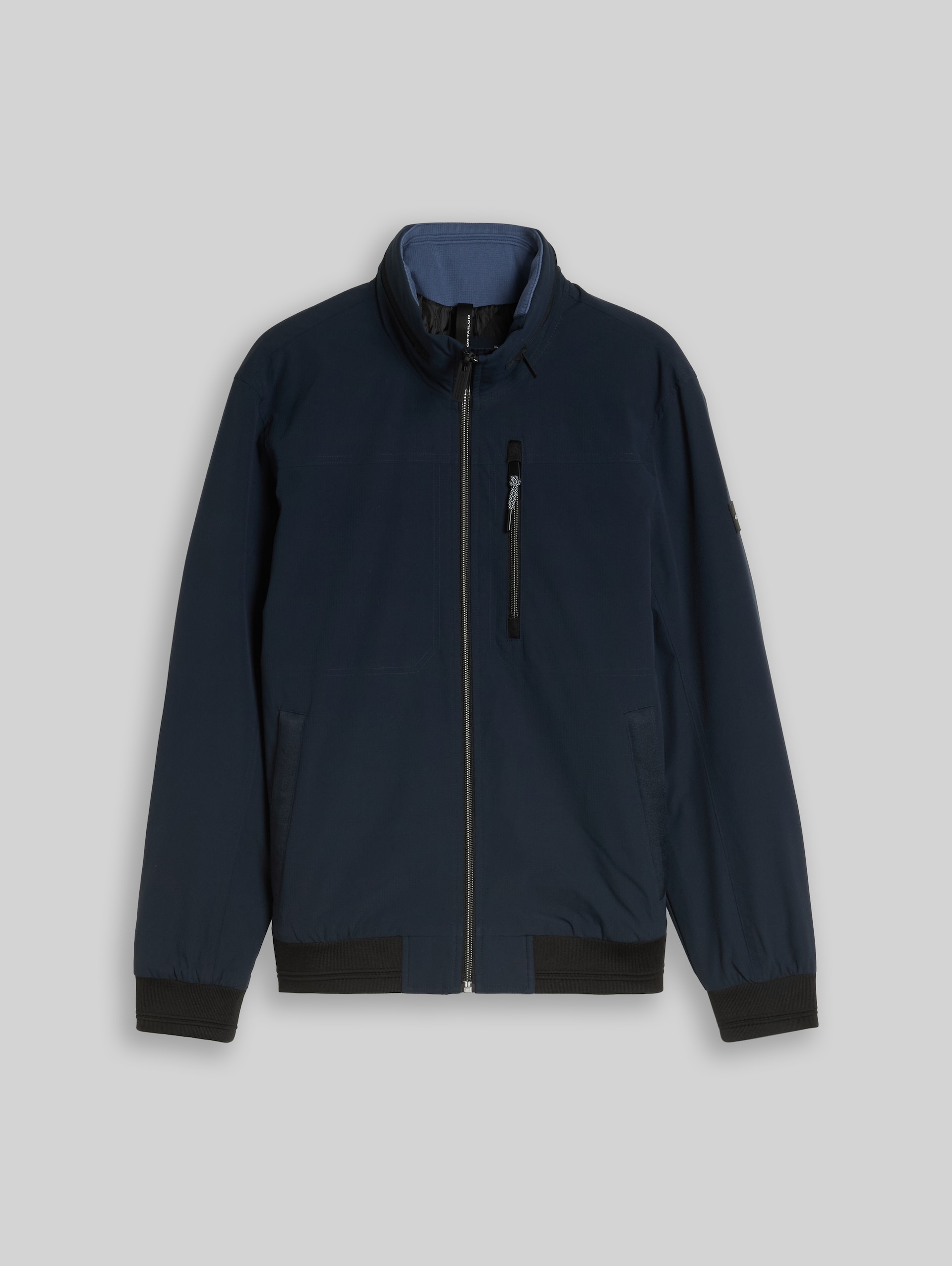 Blouson met opbergbare capuchon - sky captain blue - Product vooraanzicht