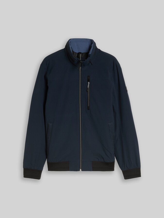 Blouson Jacke mit verstaubarer Kapuze von Men, sky captain blue