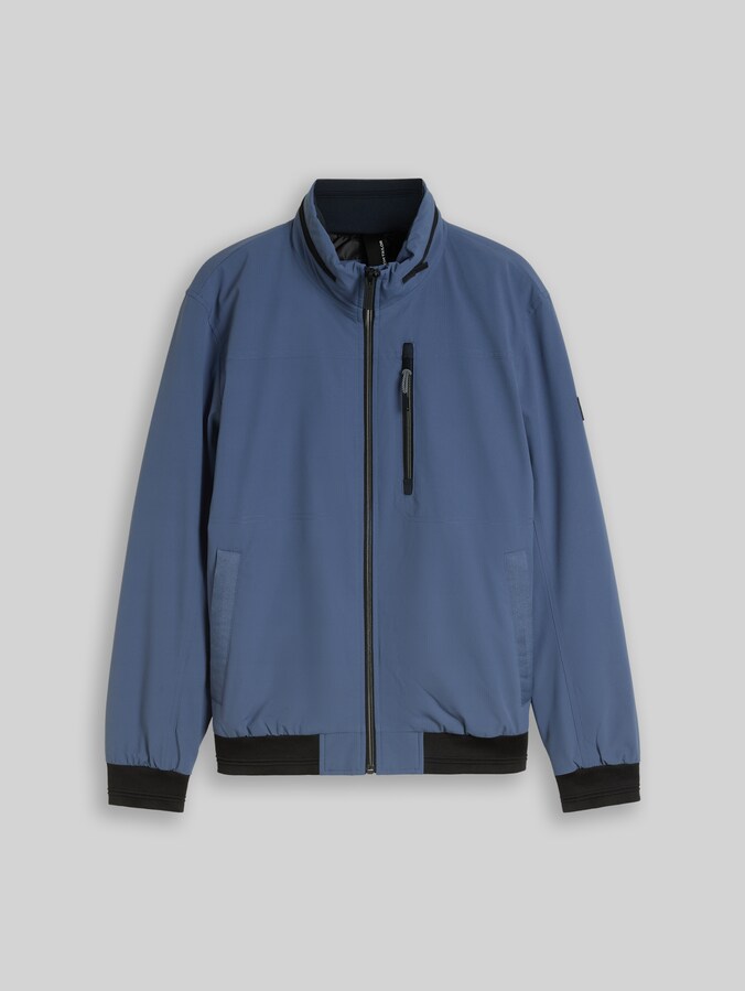 Blouson met opbergbare capuchon door Men, Vintage Indigo Blue