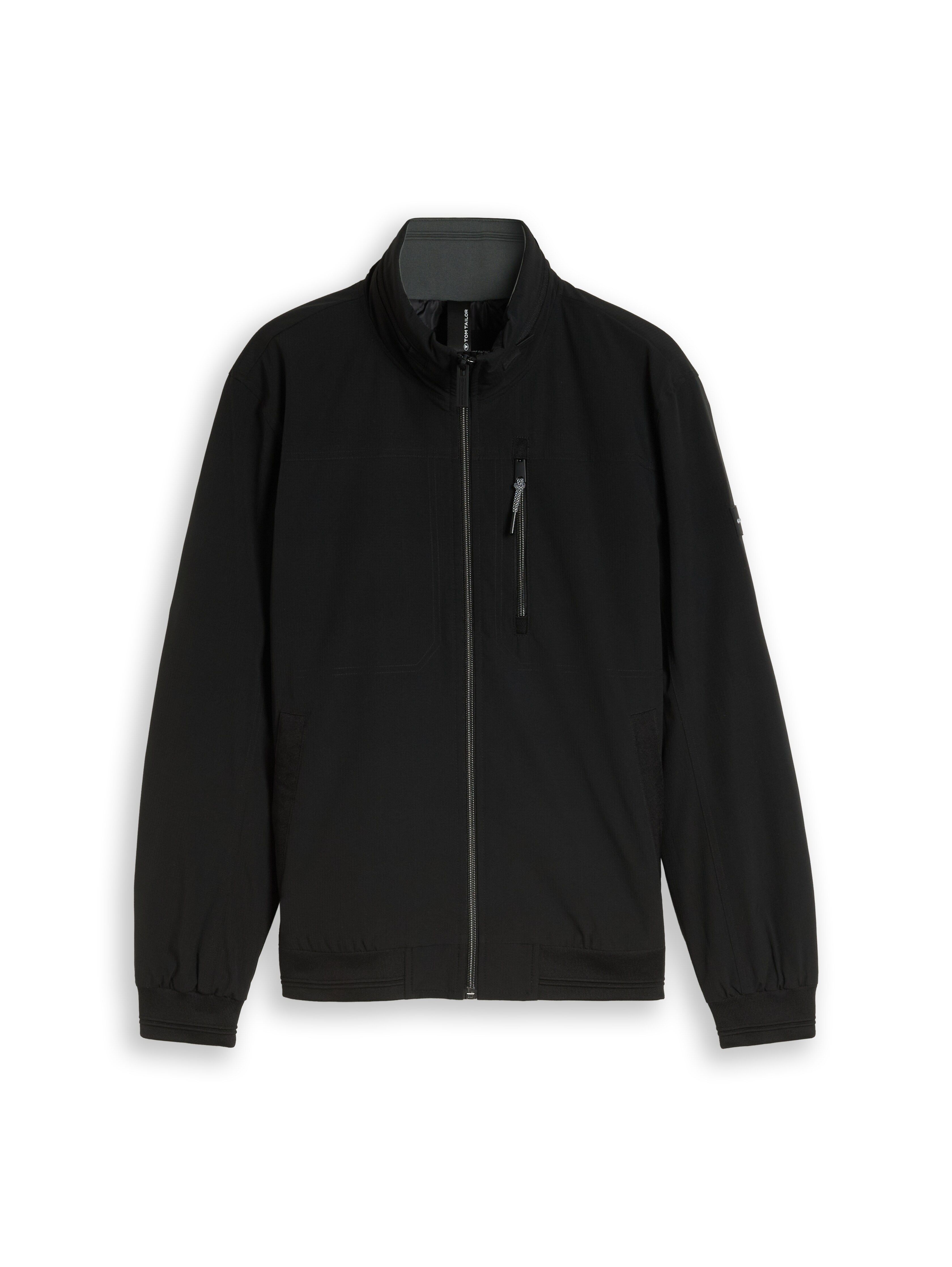 Diagram ダークグレー ミリタリージャケット Blouson jacket with stowable hood in green by Tom Tailor