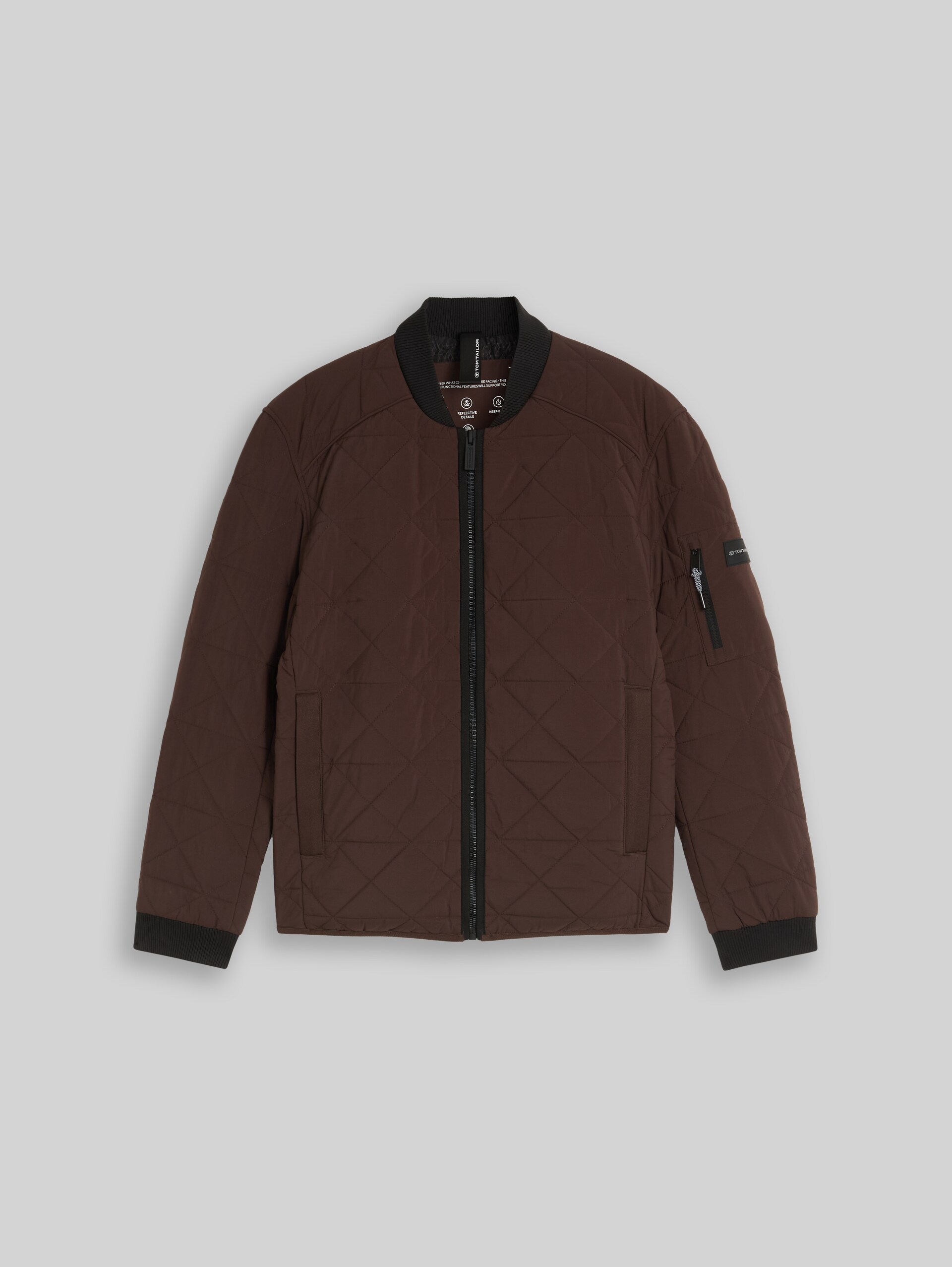 Bomberjacke aus wasserabweisendem Material - java dark brown - Vorder-Produkt-Ansicht