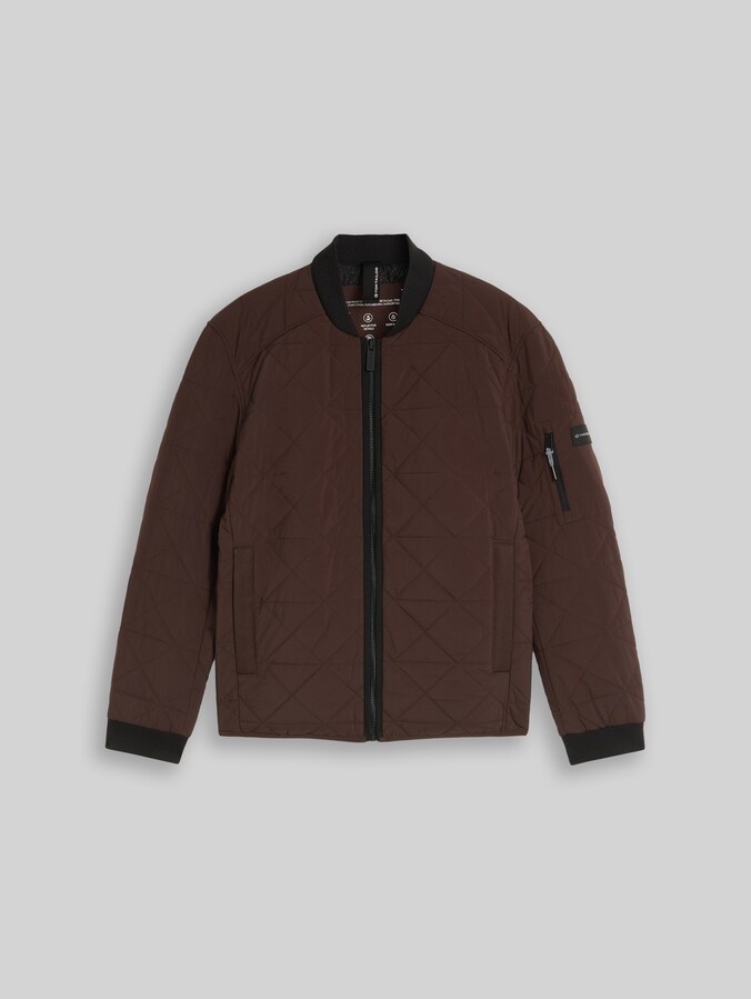 Bomberjacke aus wasserabweisendem Material von Men, java dark brown