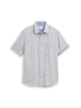 Niet geselecteerd, Regular fit katoenen overhemd met korte mouwen door Tom Tailor, groen