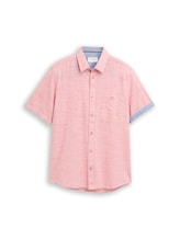 Geselecteerd, Regular fit katoenen overhemd met korte mouwen door Tom Tailor, rood