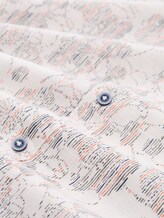 Regular fit overhemd met korte mouwen en patroon - off white irregular design - Materiaalweergave