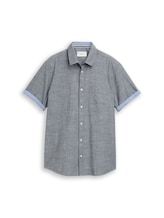 Geselecteerd, Regular fit overhemd met korte mouwen en borstzak door Tom Tailor, blauw