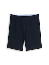 Ausgewählt, Seersucker Shorts mit elastischem Bund von Tom Tailor, blau