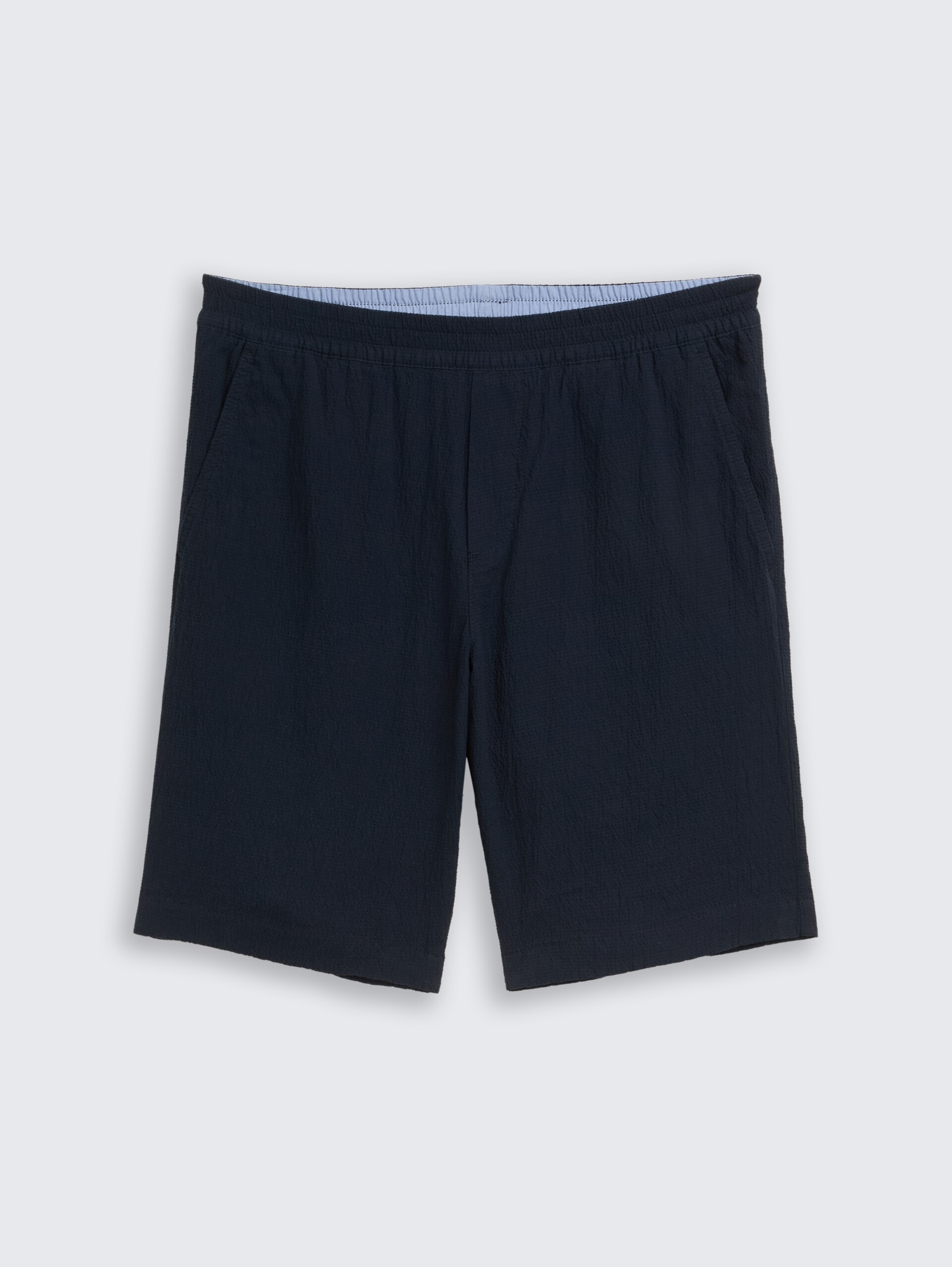 Seersucker Shorts mit elastischem Bund - sky captain blue - Vorder-Produkt-Ansicht