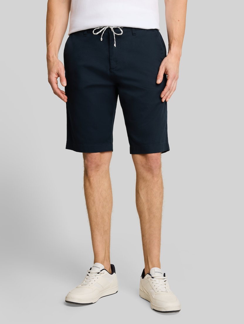 Chino-short met trekkoord door Men, sky captain blue