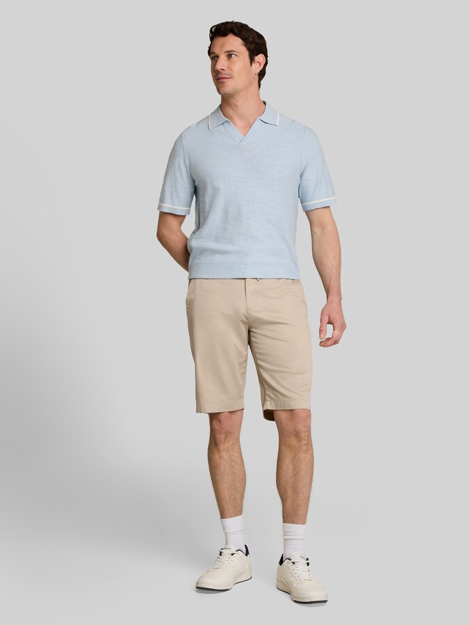 Chino-short met trekkoord door Men, Cashew Beige