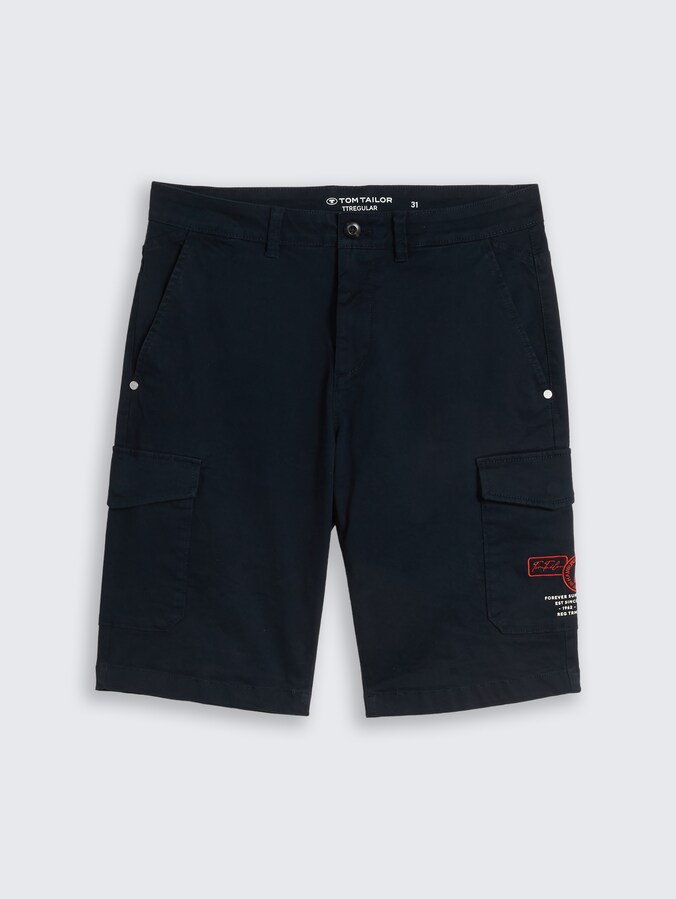 Regular fit cargo shorts with stretch by Men, sky captain blue