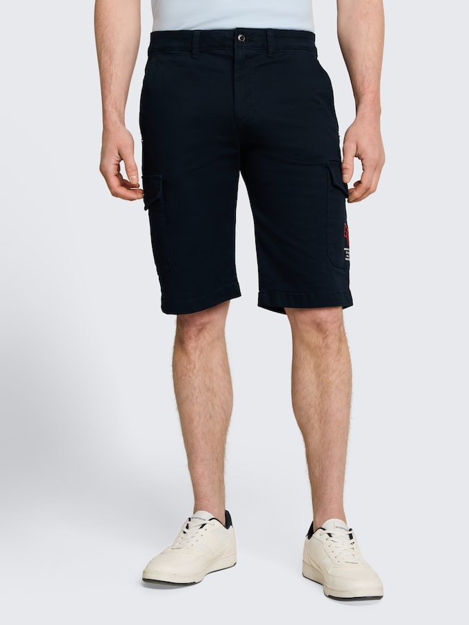 Regular Fit Cargo Shorts mit Stretch von Men, sky captain blue