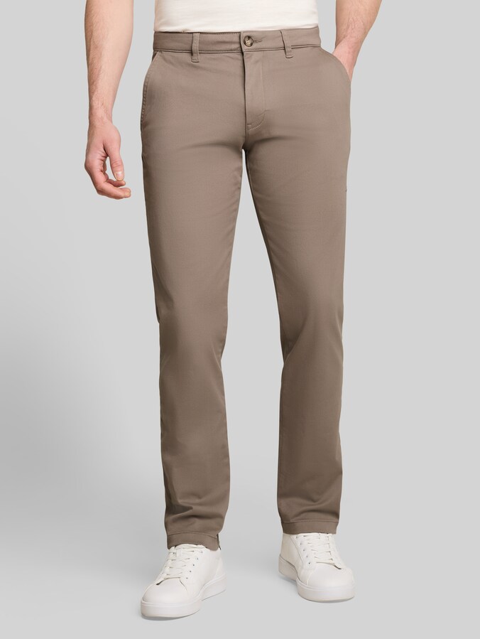 Regular Fit Chino Hose von Men, Driftwood Taupe