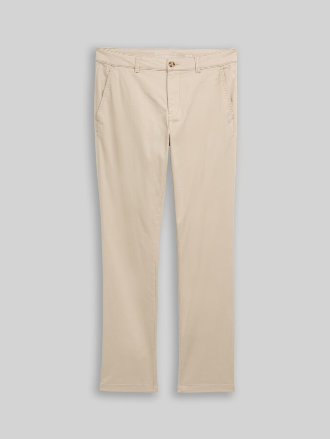 Chino-broek in normale pasvorm door Men, Cashew Beige
