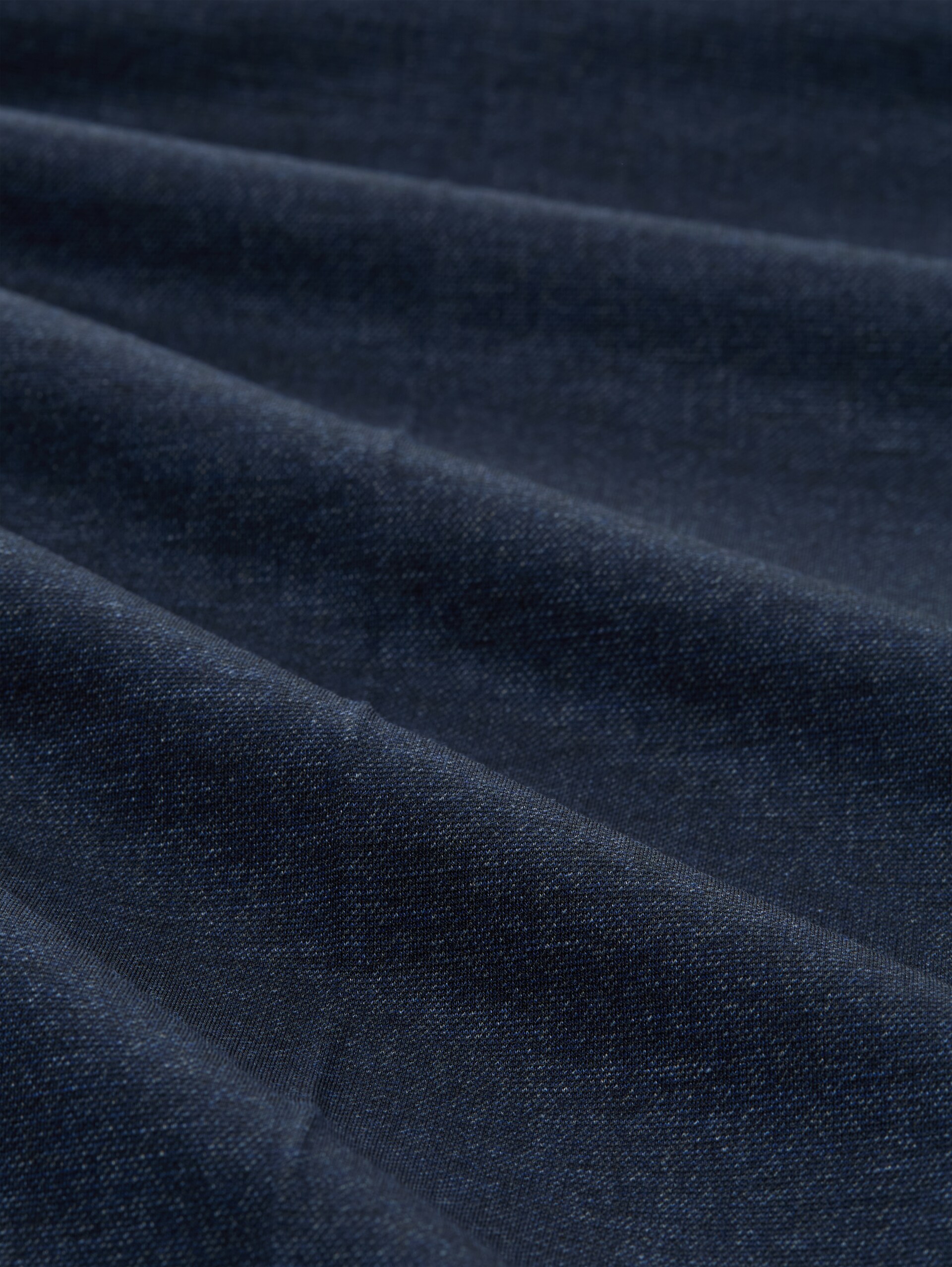 Regular fit chinos - navy twill melange - Material view