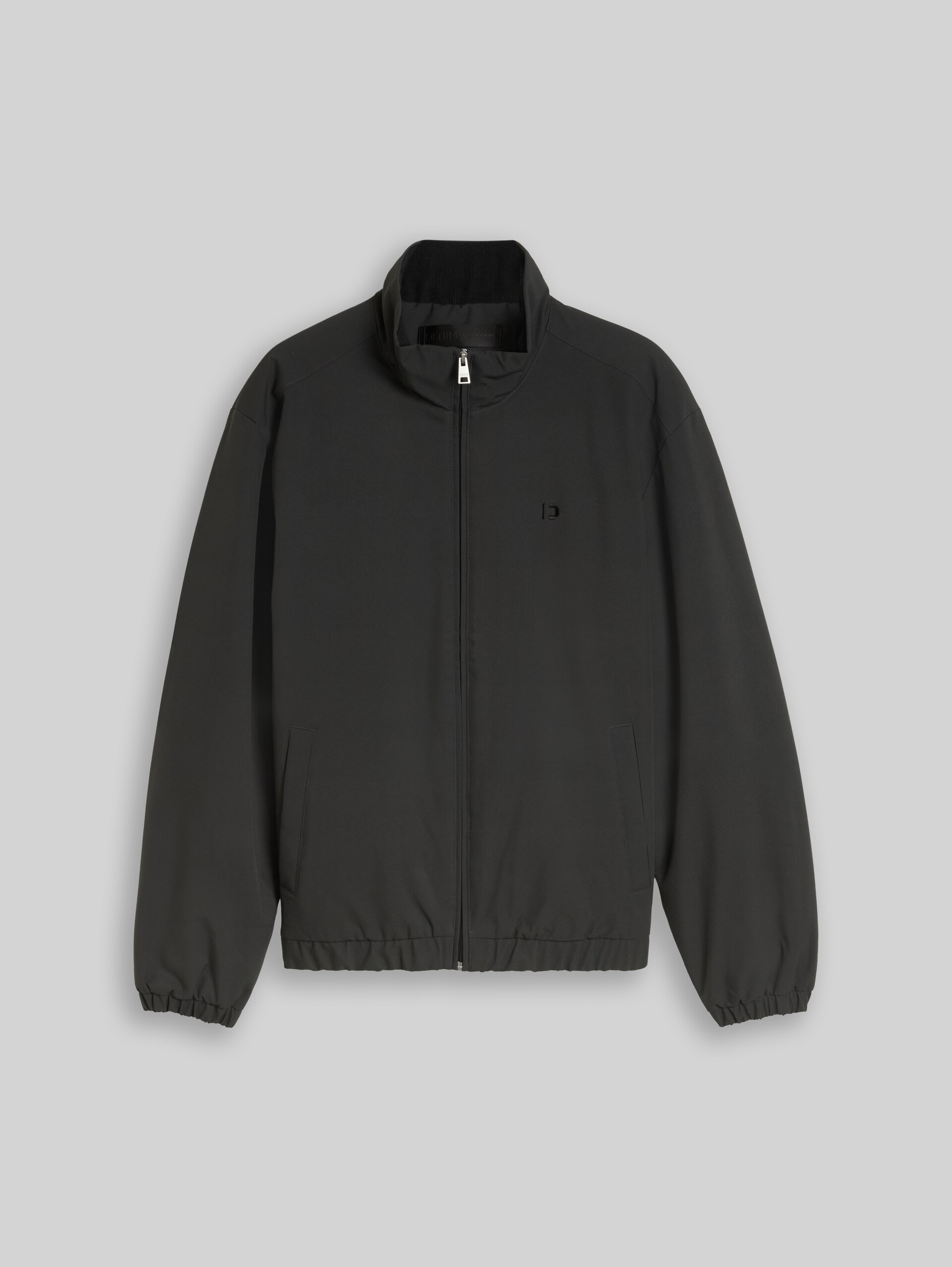 Relaxed-fit bomber jacket - Coal Mine Grey - Front product view