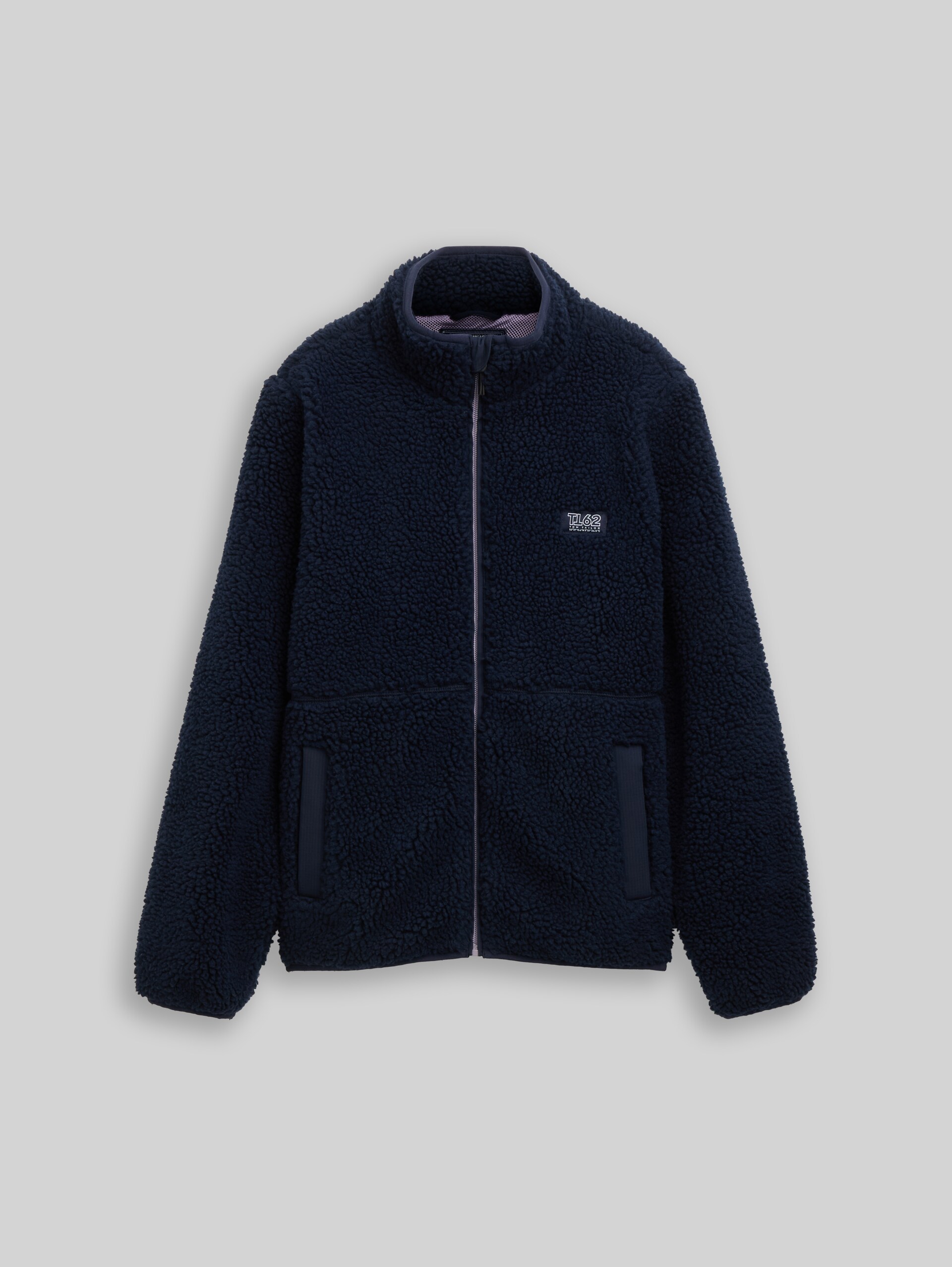 Teddy Jacke mit Stehkragen - sky captain blue - Vorder-Produkt-Ansicht