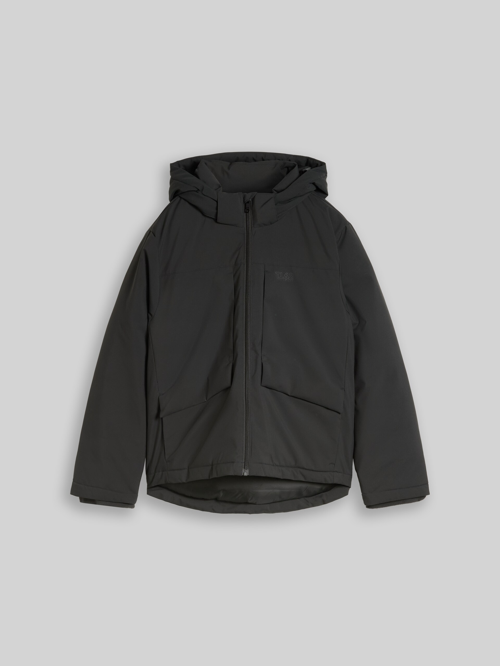Puffer-Jacke aus wasserabweisendem Material - Coal Mine Grey - Vorder-Produkt-Ansicht