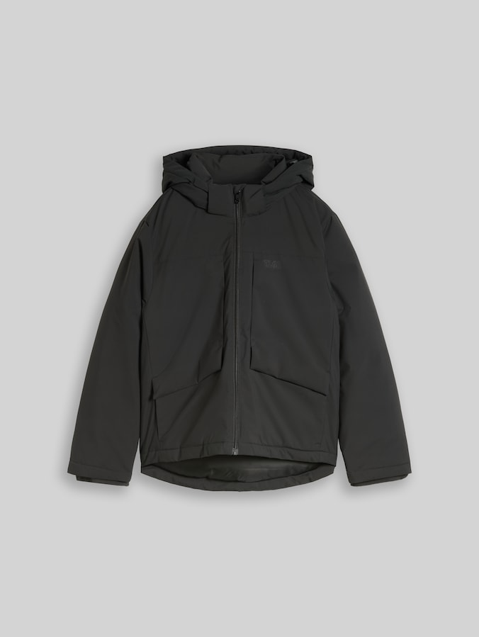 Pufferjack van waterafstotend materiaal door Teen Boys, Coal Mine Grey