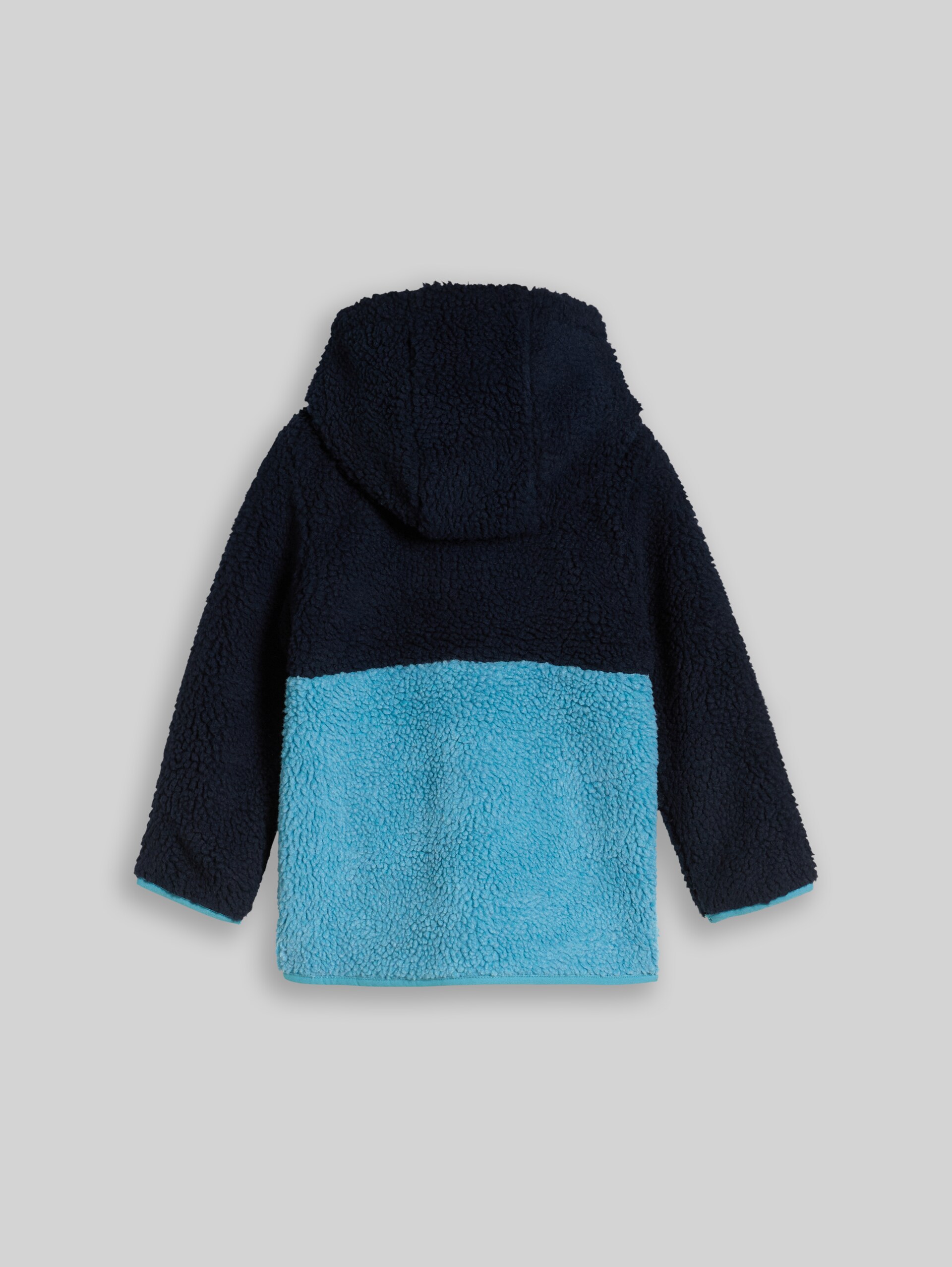 Teddy Jacke mit Colour Blocking - sky captain blue