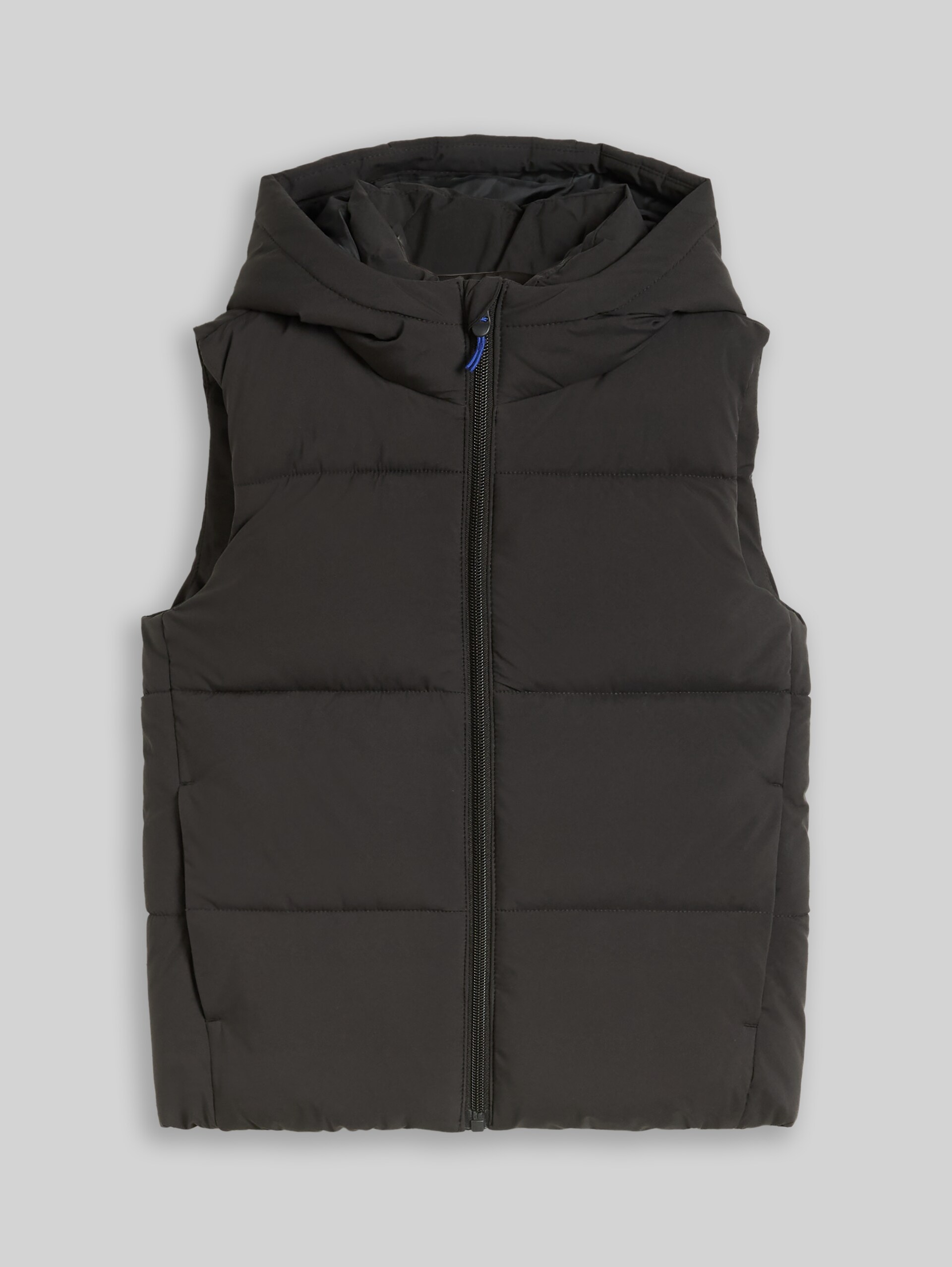 Puffer-vest met capuchon - Coal Mine Grey - Product vooraanzicht