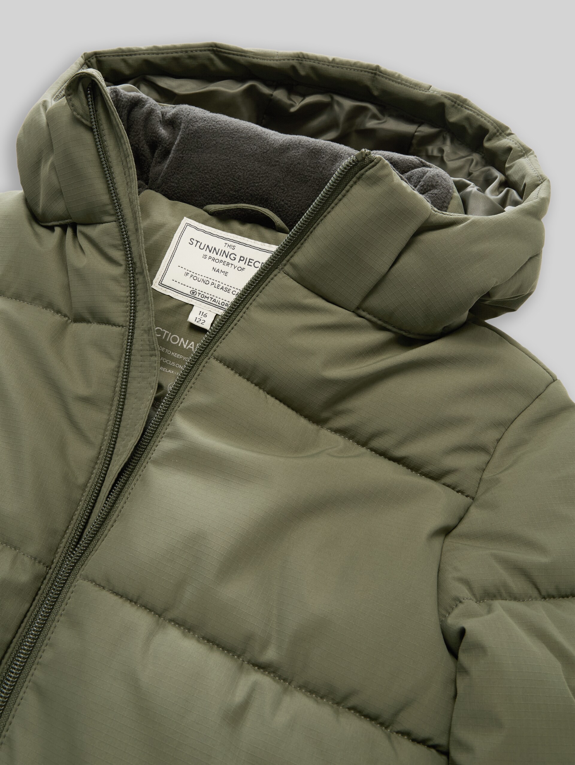 Doudoune à capuche amovible - urban olive green - Vue détaillée du modèle