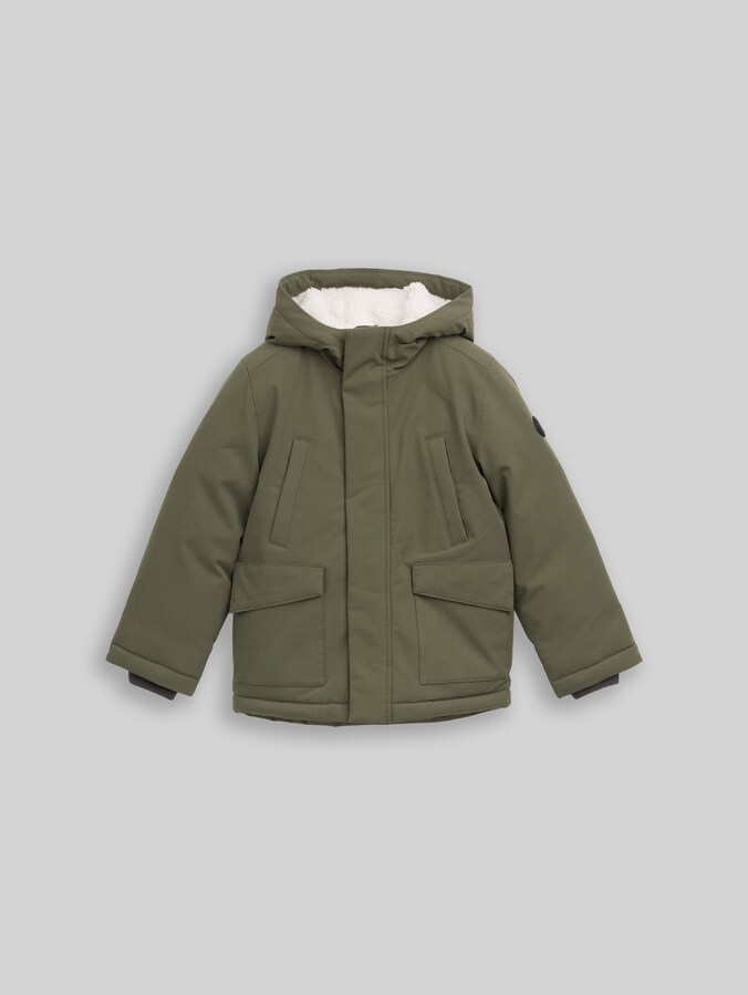 Arctic Parka aus wasserabweisendem Material von Mini Boys, urban olive green