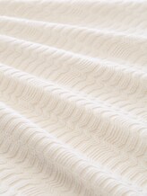 Strickpullover mit Rippstruktur - Gardenia White - Material-Ansicht