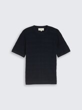 Pull en tricot avec structure côtelée - sky captain blue