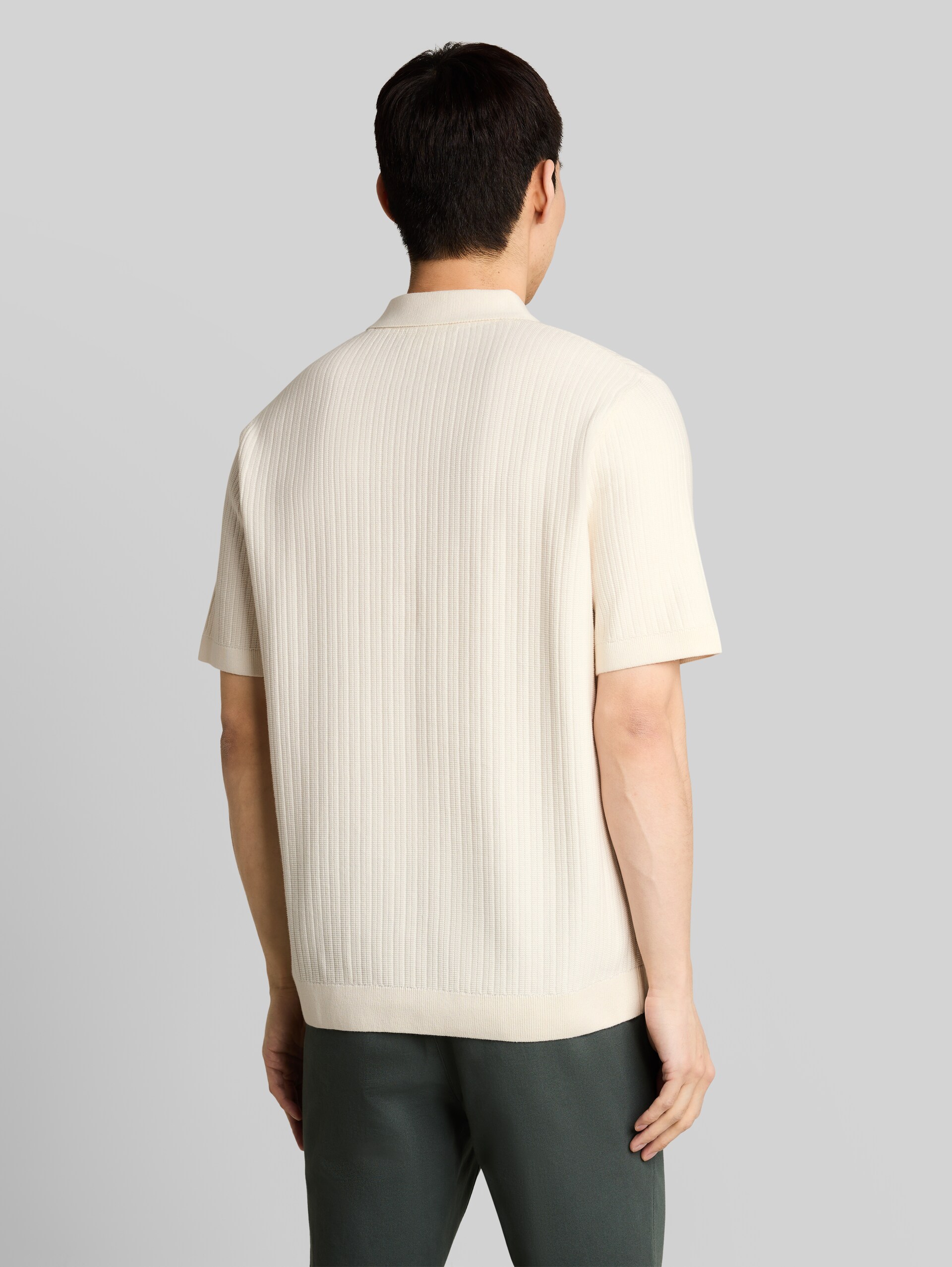 Polo en maille de coton - Gardenia White