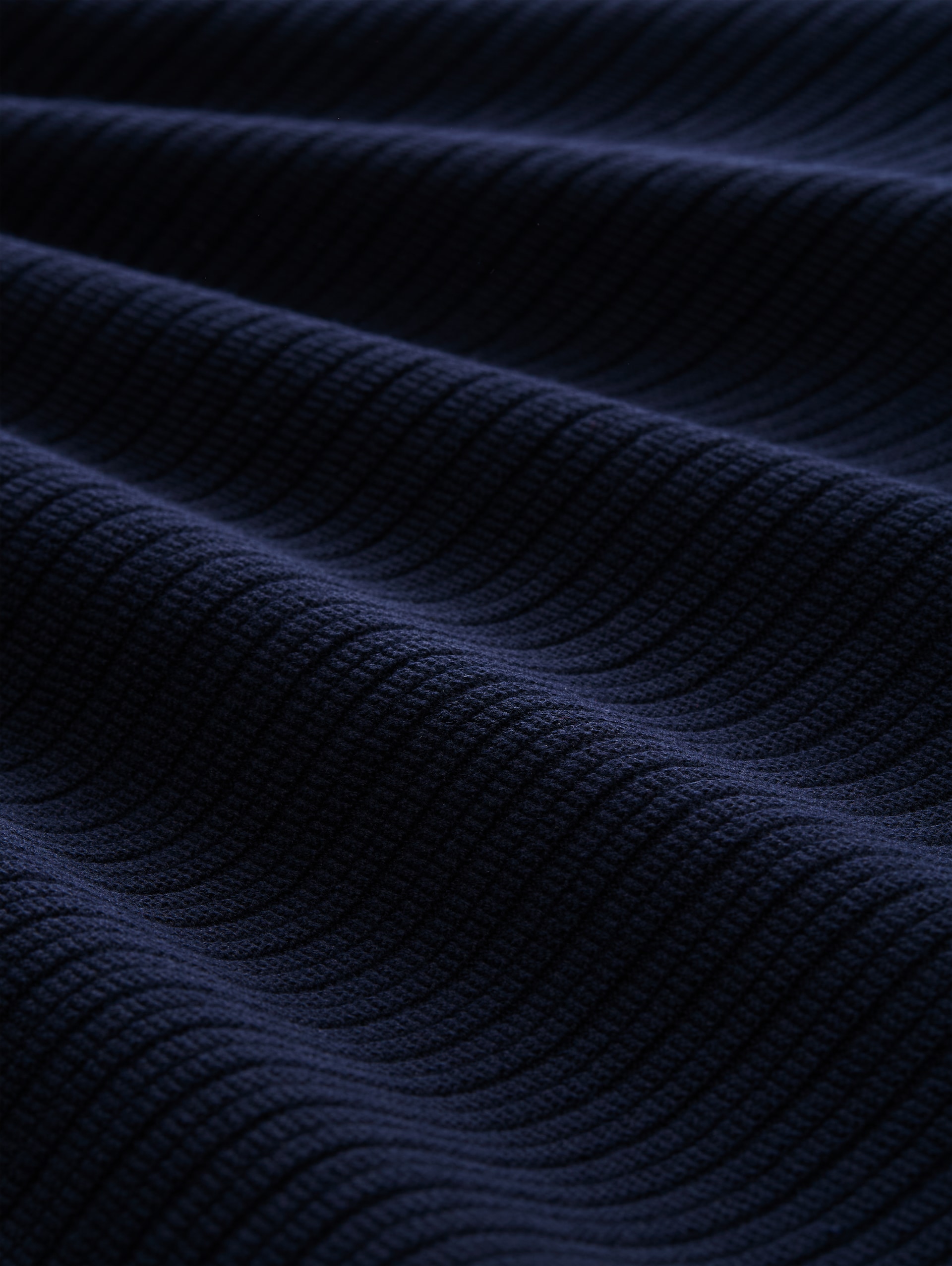 Polo en maille de coton - sky captain blue - Vue de la matière