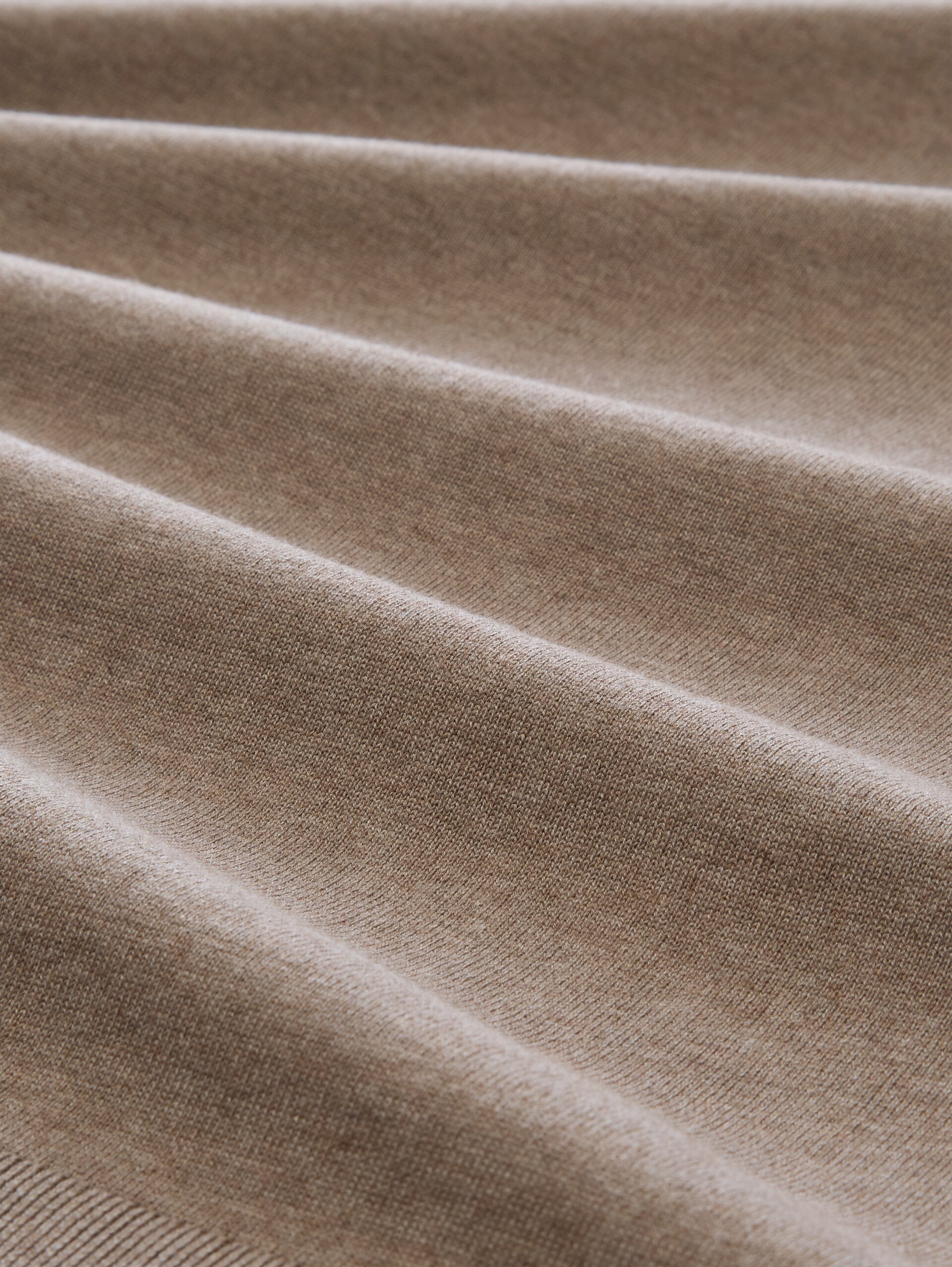 Gebreide trui met zijde - Driftwood Taupe - Materiaalweergave
