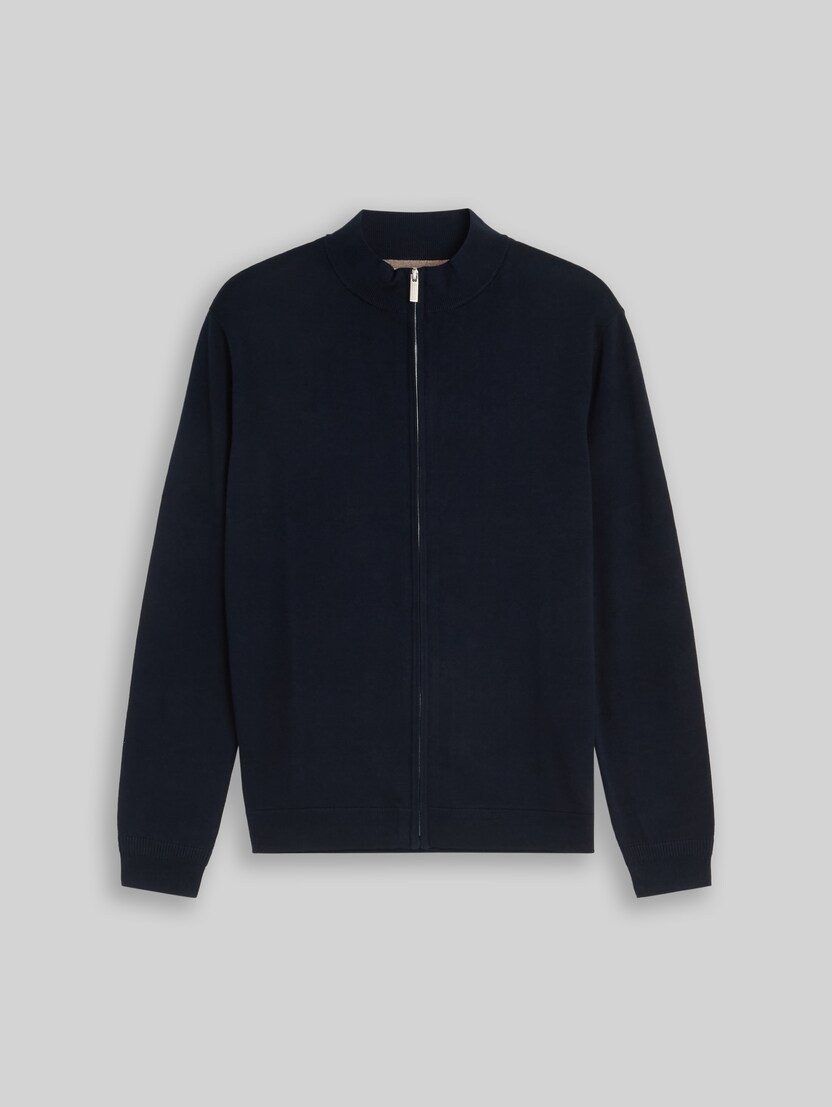 Cardigan avec une touche de soie par Men, sky captain blue