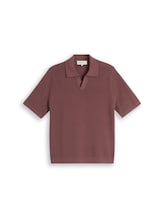 Nicht ausgewählt, Piqué Strick-Poloshirt aus Baumwolle von Tom Tailor, 