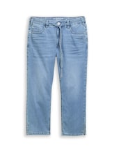 Ausgewählt, Plus Size - TTPLUS SLIM Jeans mit Bindegürtel von Tom Tailor, blau