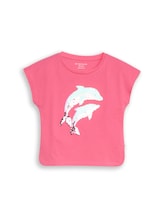 Geselecteerd, T-shirt met omkeerbare pailletten door Tom Tailor, 