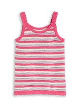 Geselecteerd, Top met streepjespatroon door Tom Tailor, rosa