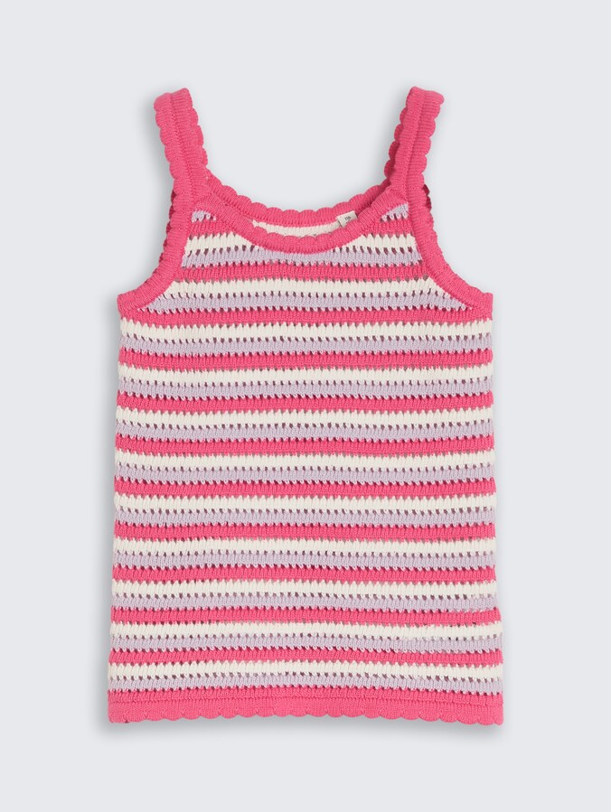 Top mit Streifenmuster von Mini Girls, pink lilac stripe design