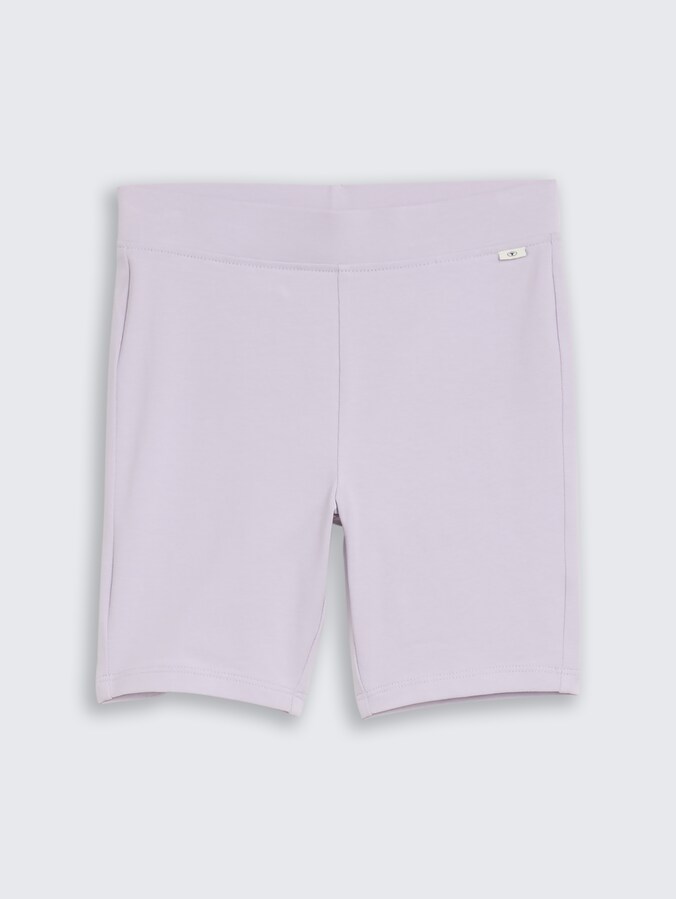 Basic Radler Shorts aus Jersey von Mini Girls, cool lilac