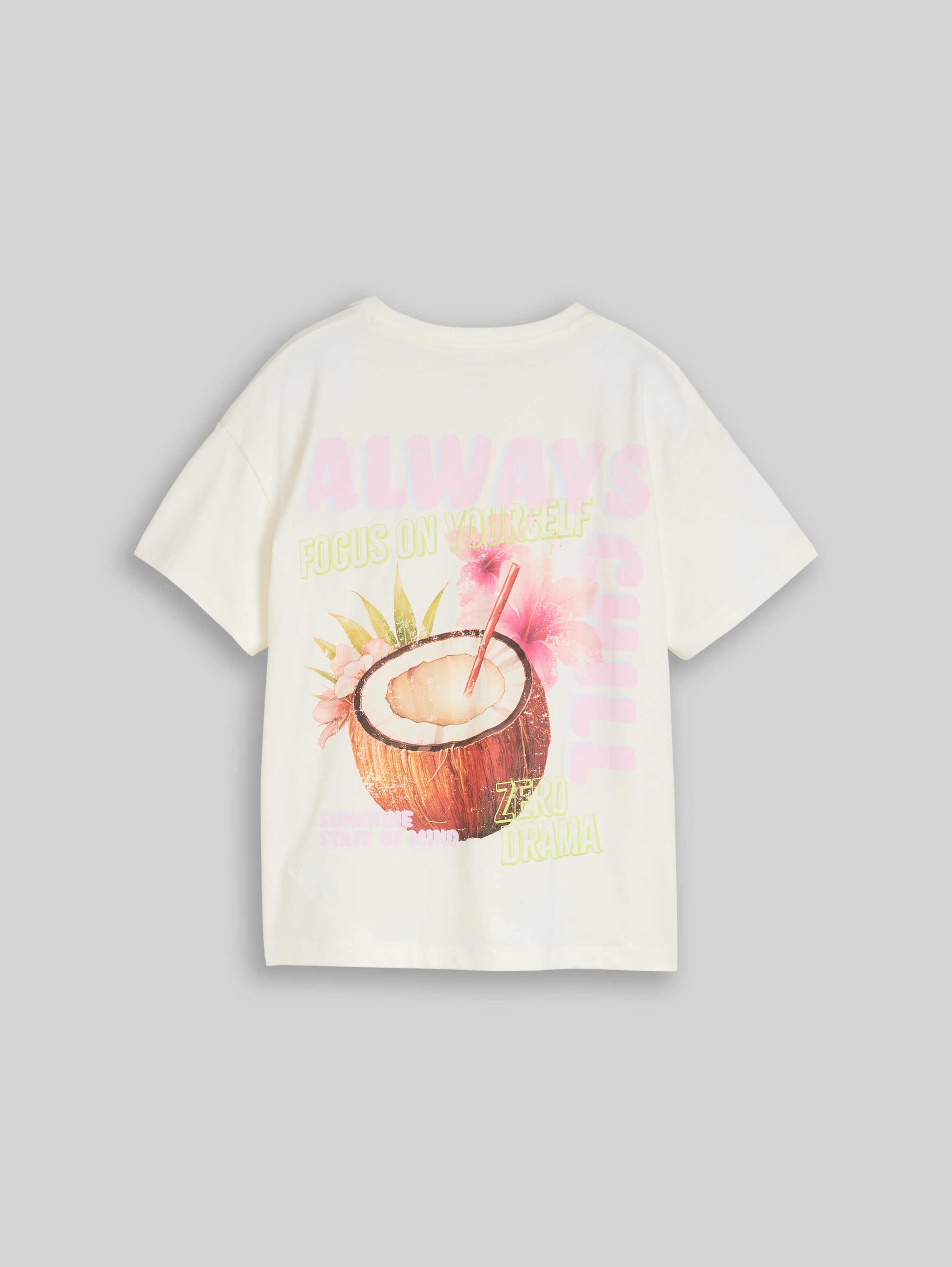 Тениска Овърсайз Oversized с принт на гърба - Image 3