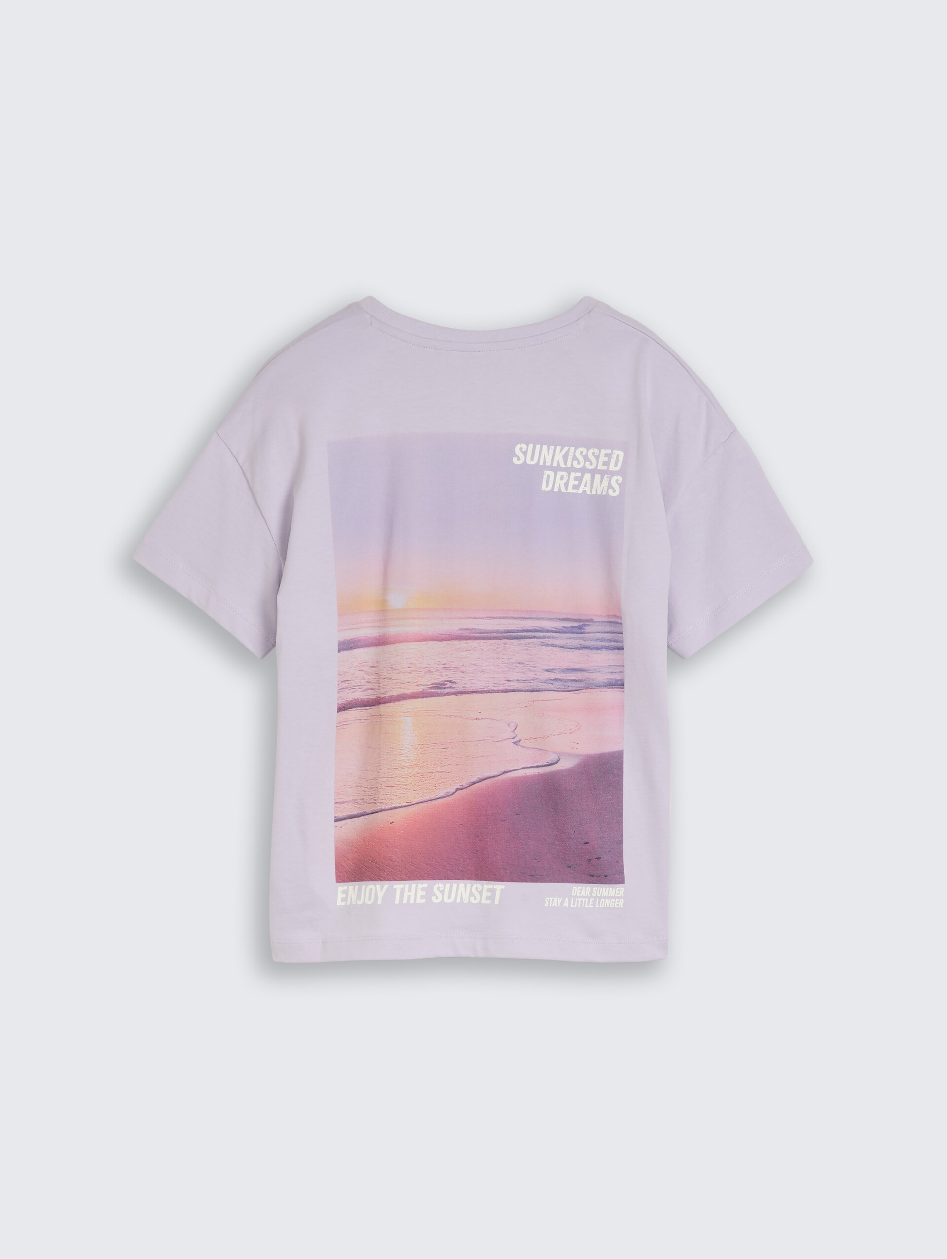 Oversize T-Shirt mit Rückenprint - cool lilac