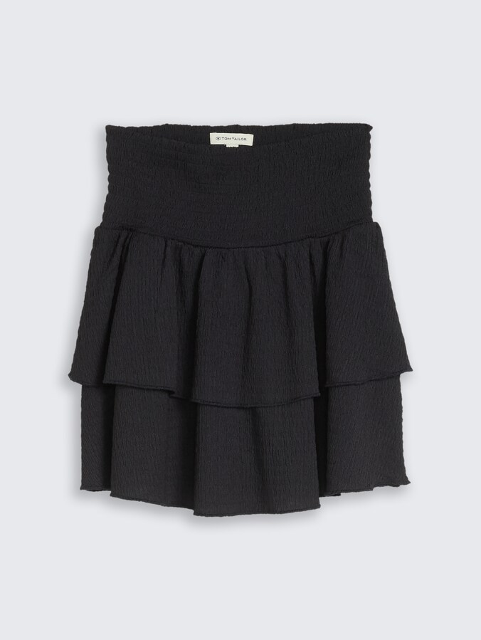 Mini-Rock mit Volants von Teen Girls, coal grey