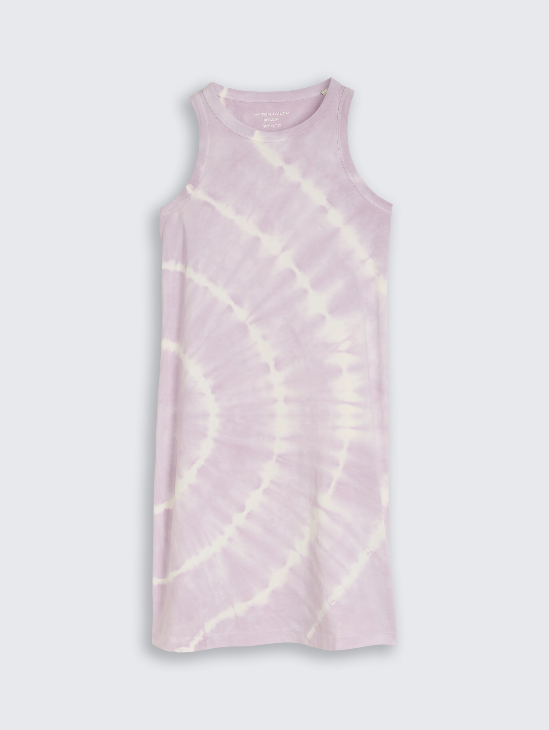 Mini-Kleid mit Batikmuster - soft lilac tie dye - Vorder-Produkt-Ansicht